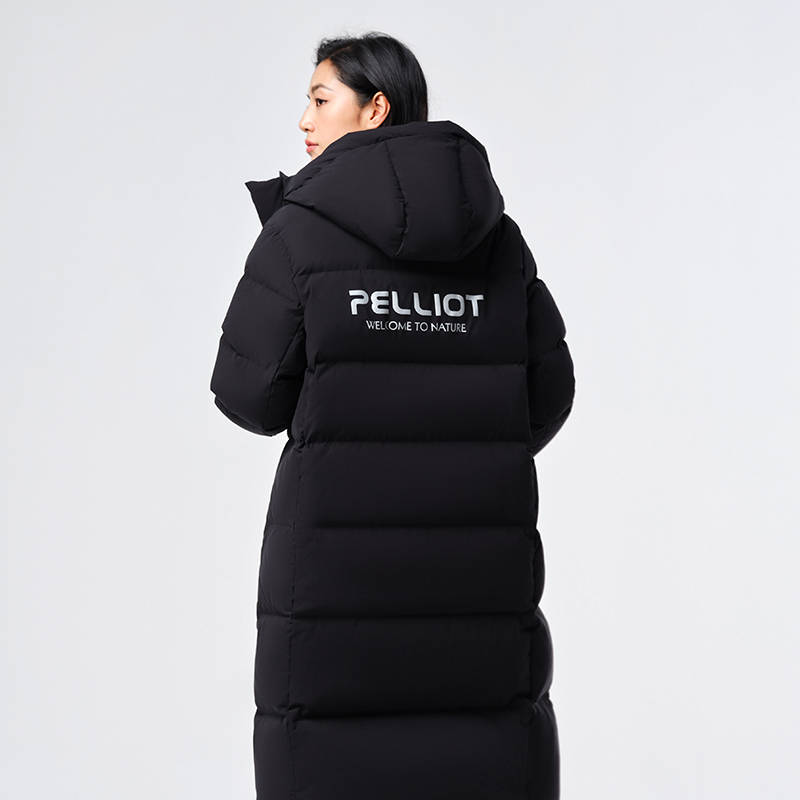 PELLIOT Winter long goose down over the knee thick waterproof cold-resistant bubble men's puffer dow