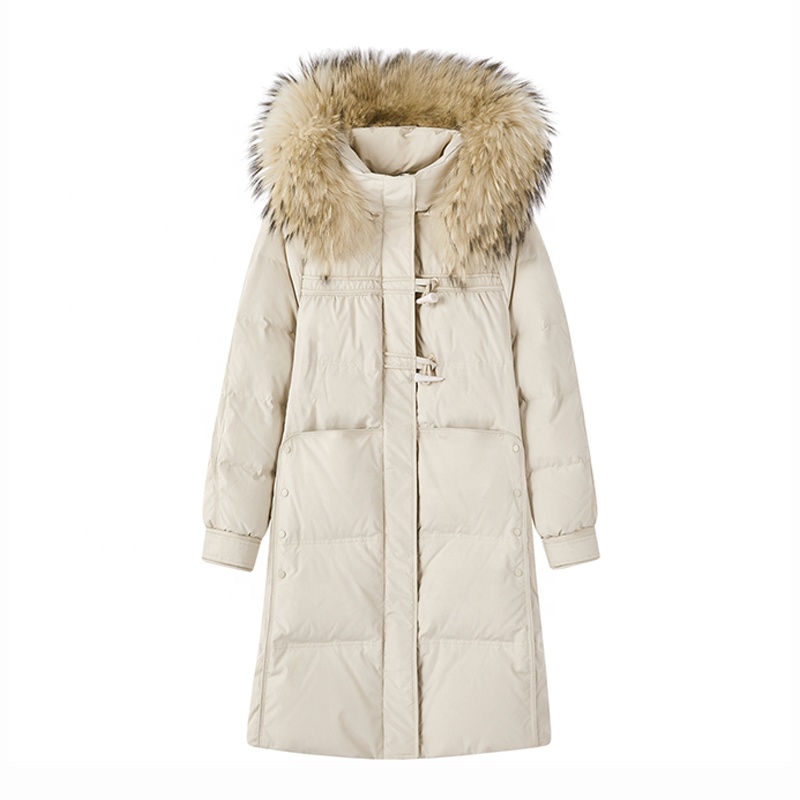 YuFan Raccoon Fur Hood Plus Size Women Parka Coat Winter Duck Down Jacket Waterproof Women Thick Clo