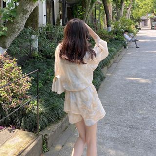 Three-piece dress with clothing shirt 2023 spring covered hi