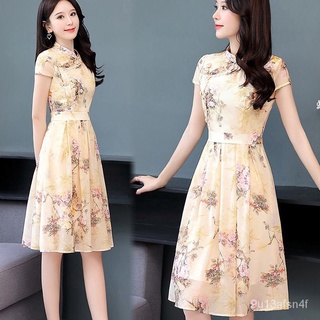 Women's Dresses Cheongsam Improved Dress New Women's Wear 2020 New Arrival Summer Dress Mid-length S