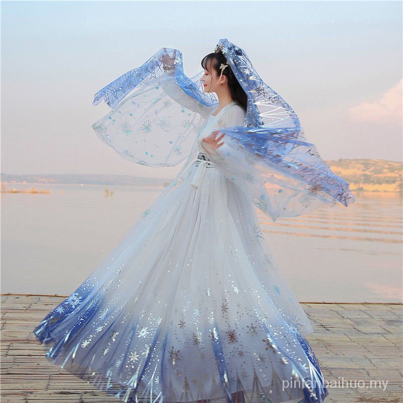 [Hot Girl Exquisite Life Home Furnishing Store] Moyuyunyan Original Hanfu [White Head Yin] Female Ge