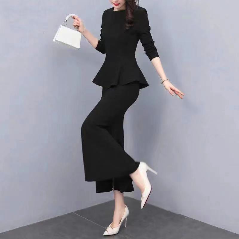Office Ladies women suit Two-Piece Set 2022 New Korea Fashion set wear Long Sleeve Blouse + Bodycon 