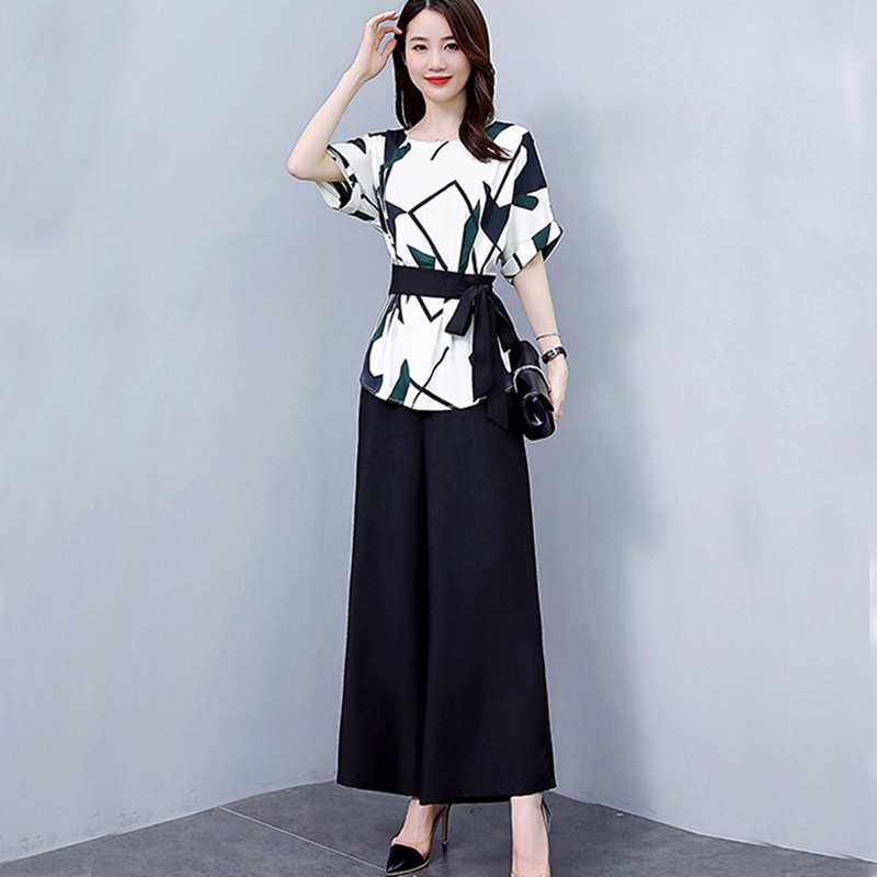Korean Fashion Style Women Casual Set Wear Female Ladies Office Elegant Formal OL Work Wear Loose Sh