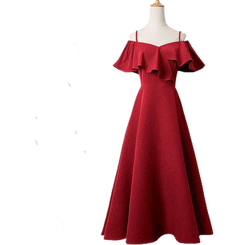 High Quality Women dress Plussize dress Red Black Green dress Summer dress Prom dress