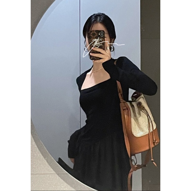 plus size dress black dress long casual dress party dress autumn dress cocktail dress dress for woma