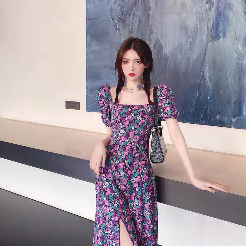 Elegant slim fit dress fairy lady Super fairy Mori style light luxury design French retro minority w