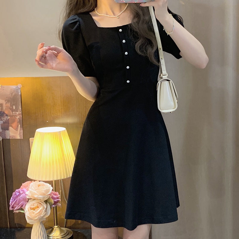 summer dress for women black dress french dress vintage dress plain dress beach dress for women tren