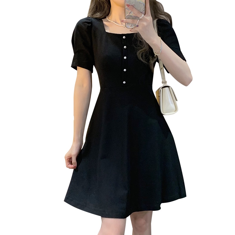 summer dress for women black dress french dress vintage dress plain dress beach dress for women tren