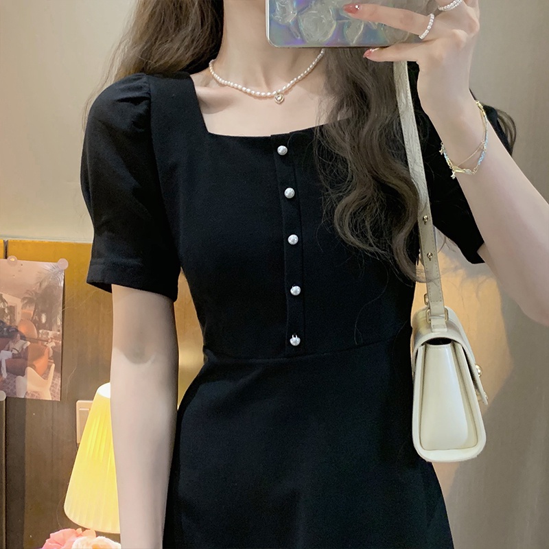 summer dress for women black dress french dress vintage dress plain dress beach dress for women tren