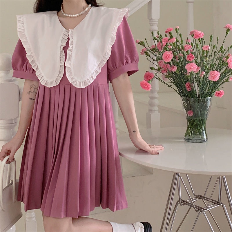 summer black green pink midi women dress korean style elegant princess prom dress dinner dress plus 