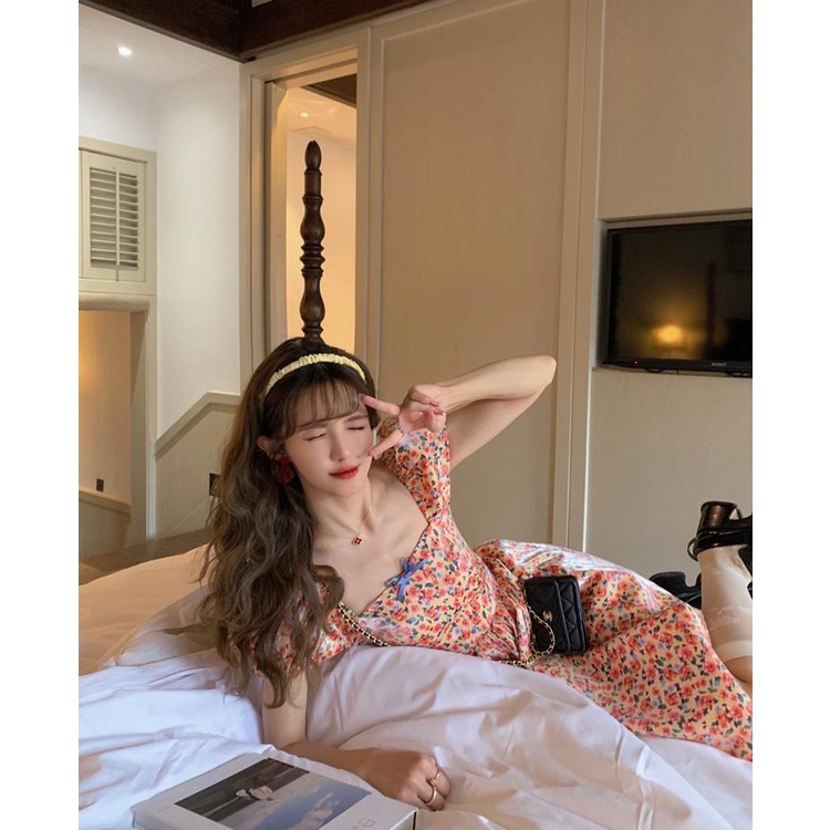 princess dress fairy dress korean dress floral dress summer dress midi dress party dress trendy dres