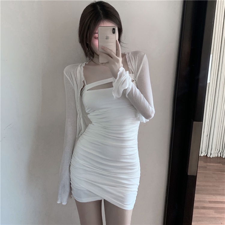 summer beach outfit white dress for woman formal mini korean dress plus size debut plain sexy bodyco