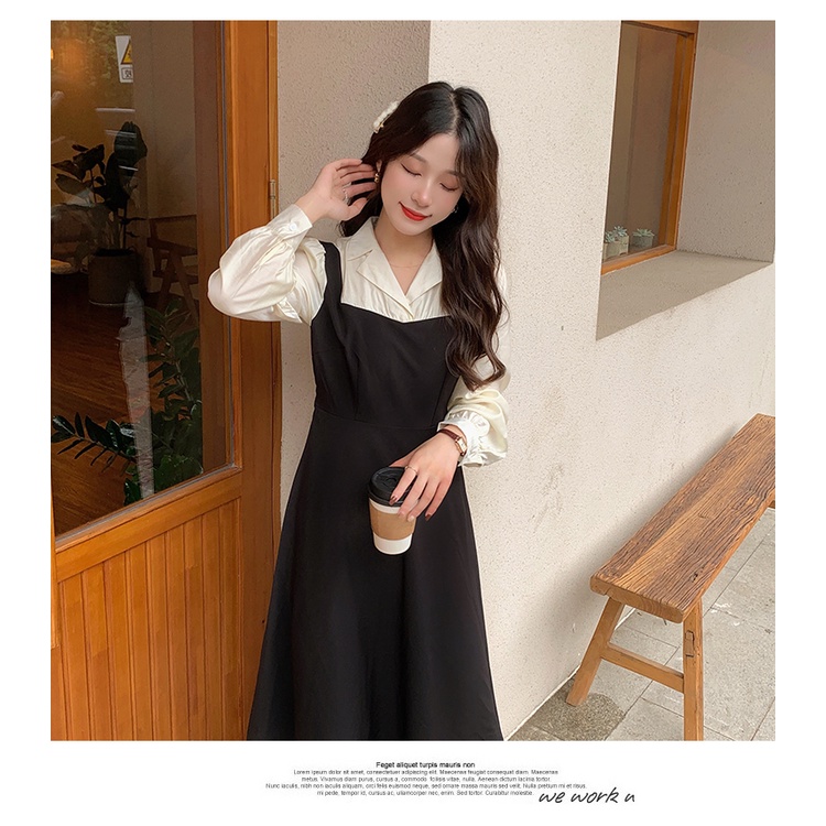 black fitted long long sleeve waist slimming elegant aesthetic party v neck vintage cocktail materni