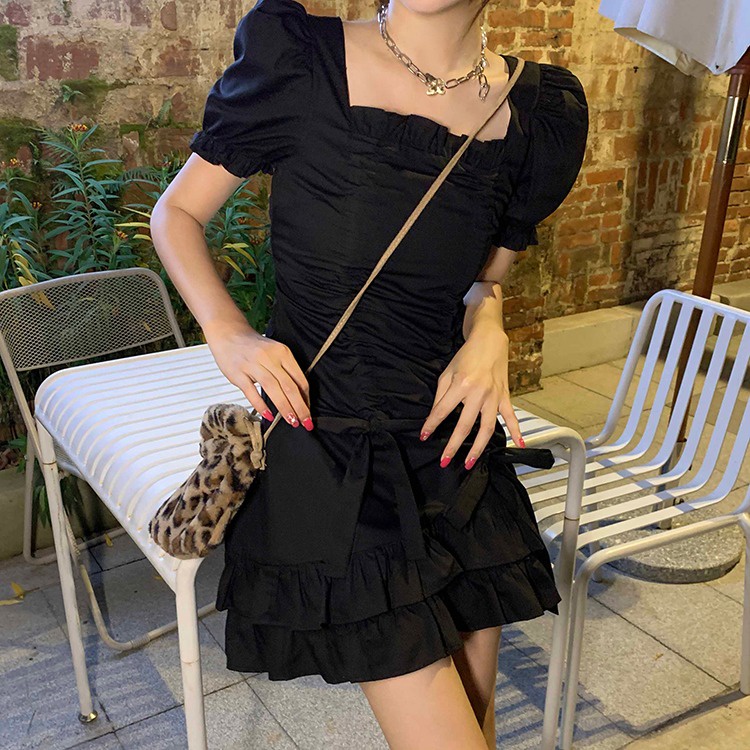 white dress summer formal dress for women graduation casual dress civil wedding dress elegant puff s