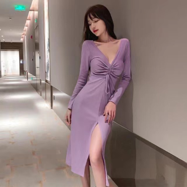 summer dress for women korean purple dress casual dress plus size black dress for woman maong sexy d