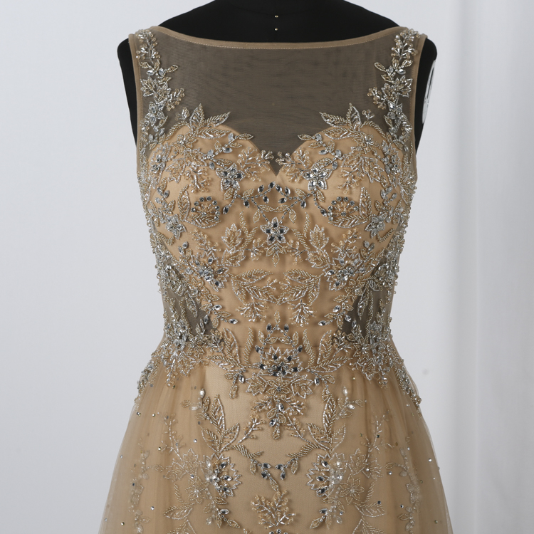 New Fashion Tulle Prom Birthday Elegant Evening Dress Sleeveless Evening Maxi Dresses