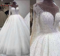 220217-1 XS-5XL The new slim-show pompous skirt with trailing heavy handmade sequins lace wedding dr