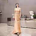 2022 Summer New Fashion High-end Women's Evening Dress Banquet Temperament Fishtail Celebrity Noble 
