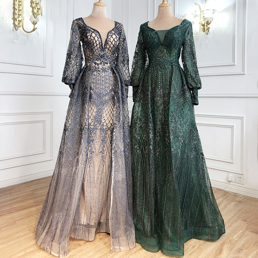 Free shipping plus size women party gown elegant organza atmosphere mermaid long slim luxury bridal 