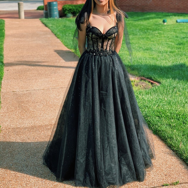 Sexy Backless Tulle Wedding Evening Dress Elegant A-Line Prom Party Sweep Train Evening Dress