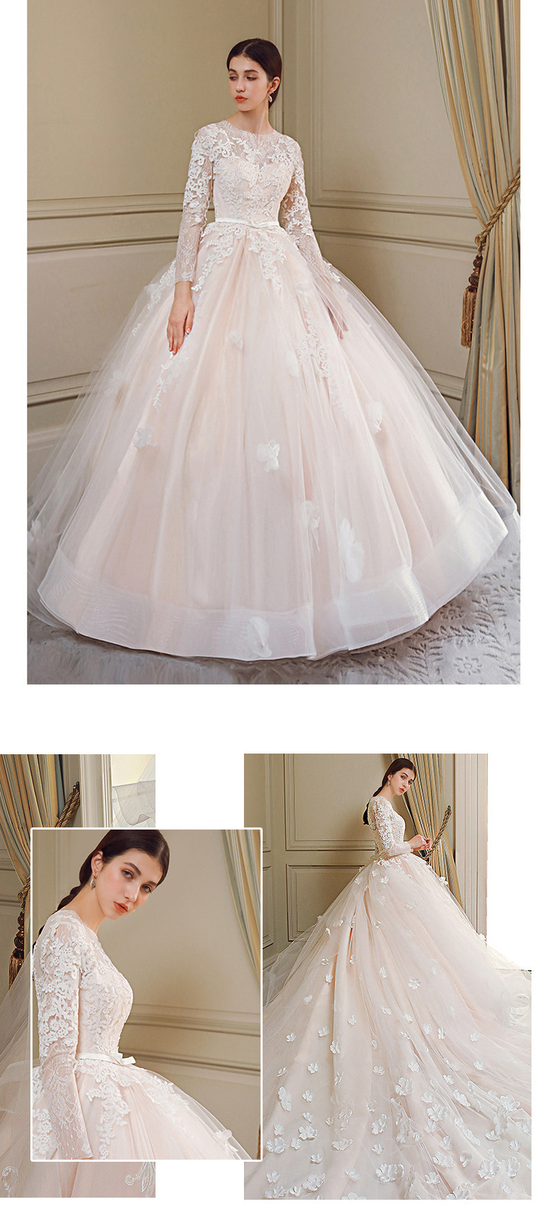 Wholesale Wedding Bridesmaid Dresses Floor Length Bridal Gowns Muslim Wedding Dress Islamic conserva