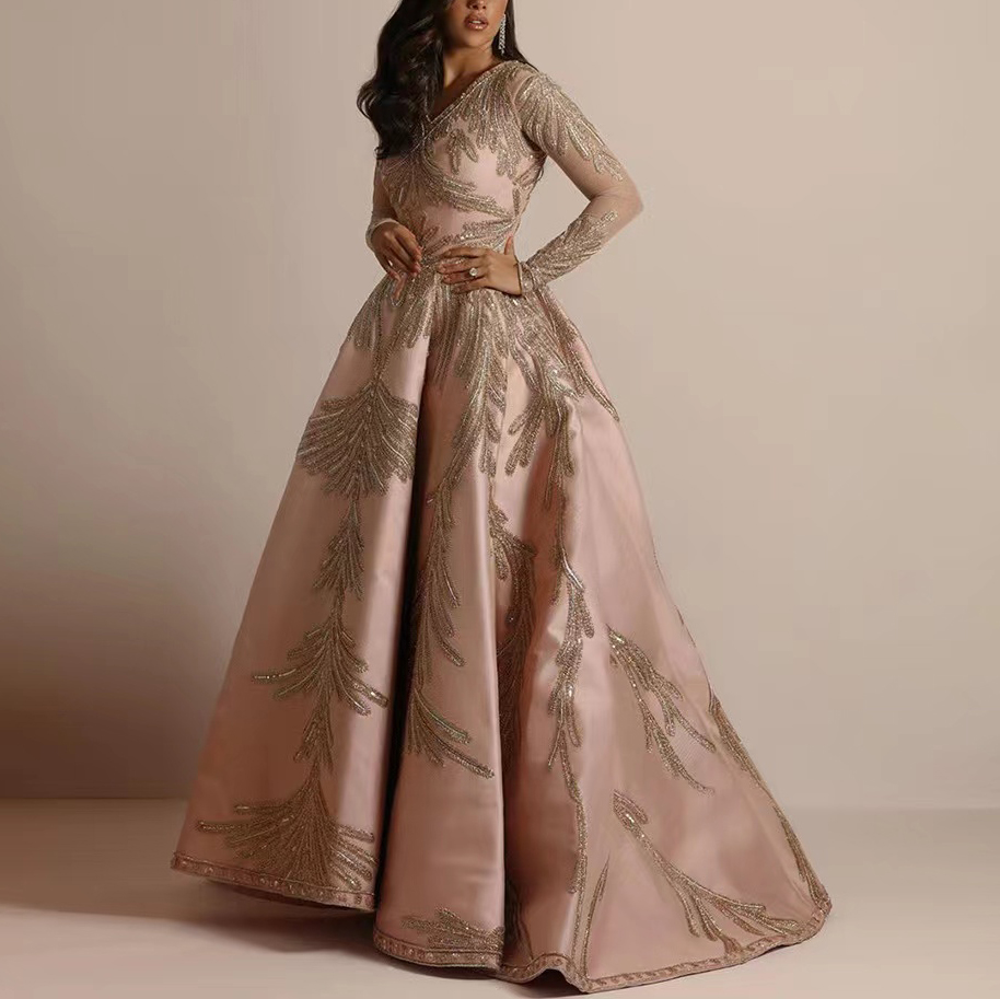 Guangzhou Clothing Formal Elegant Los Angeles Turkish Vestido De Noche Evening Dresses