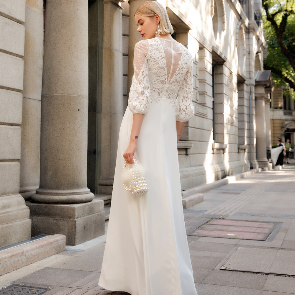 2022 New Design High-end fabrics Prom Dress,dinner dress party lady eveningn,white evening dresses p