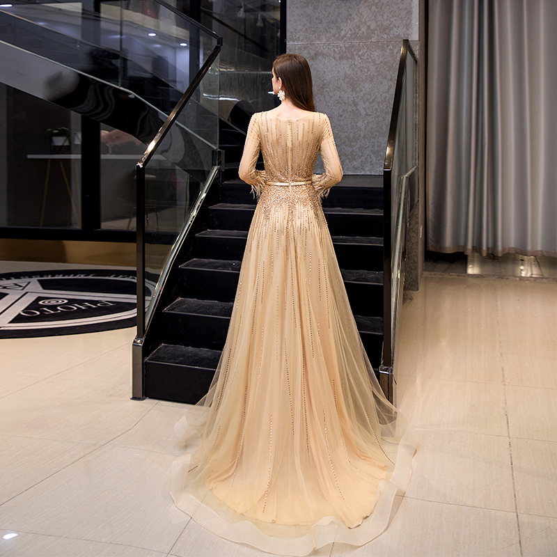 Customize 2022 new banquet high-end atmosphere luxury tailing celebrities elegant dress women