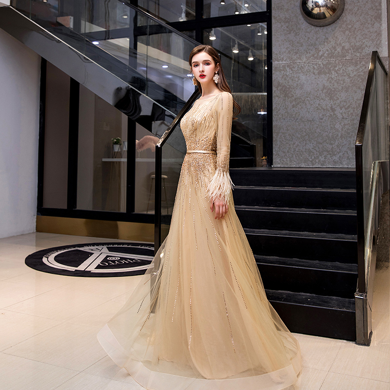 Customize 2022 new banquet high-end atmosphere luxury tailing celebrities elegant dress women
