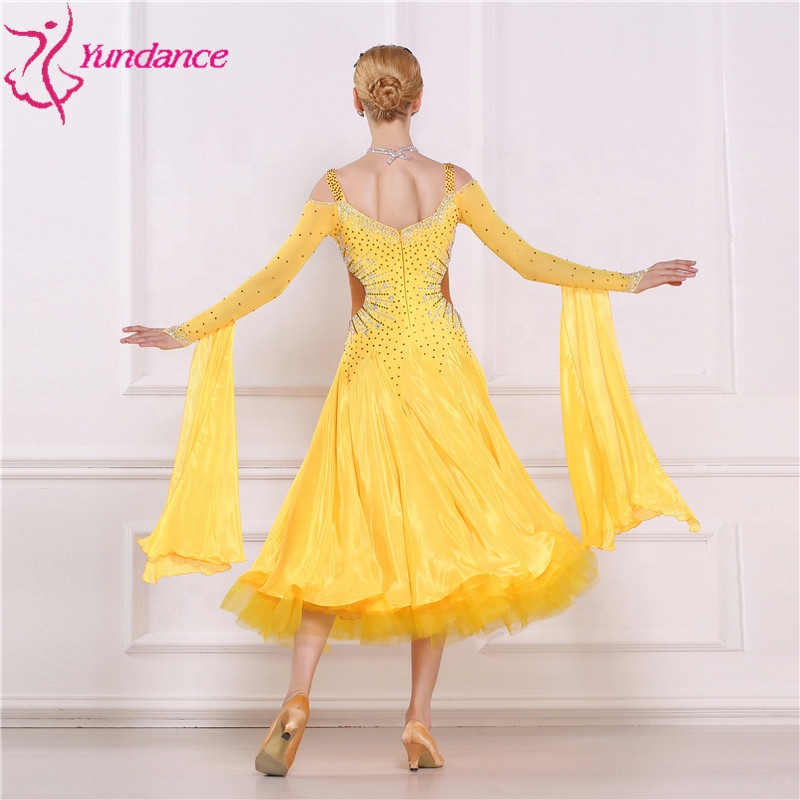 B-1695 Imported Fabrics Women Ballroom Dance Party Dress High-end Modern Smooth Dance Dress For Comp