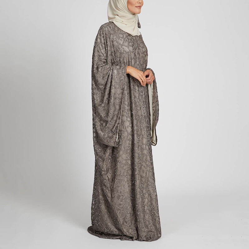 New Arrival High-Quality Abaya Luxury  Sparkle Crystal Diamond Muslim Women's Middle East Clothing s