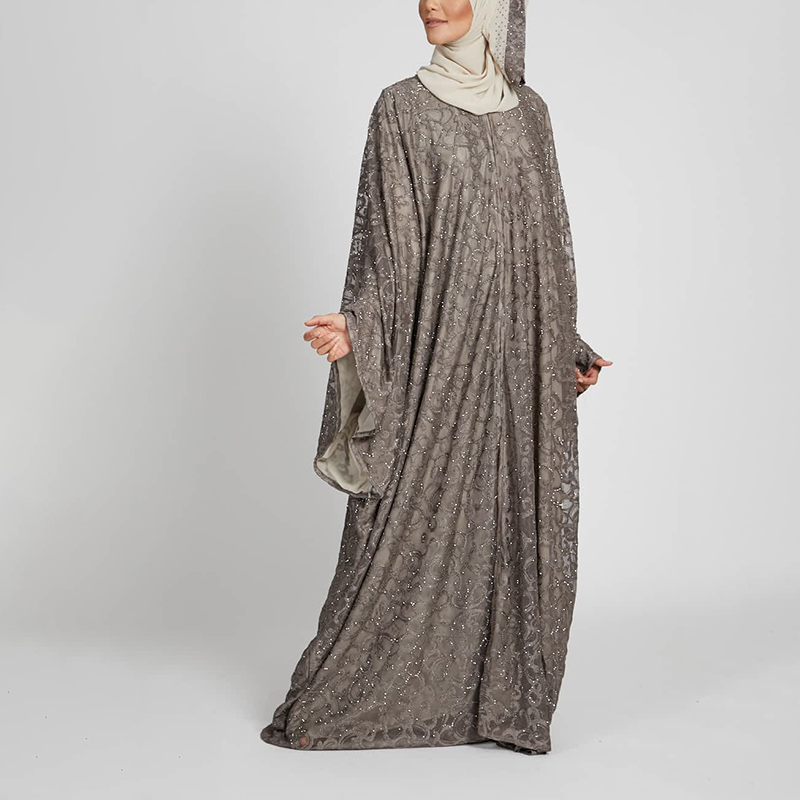 New Arrival High-Quality Abaya Luxury  Sparkle Crystal Diamond Muslim Women's Middle East Clothing s