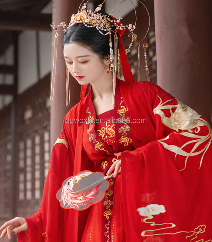 Chinese style flower wedding fairy elegant women hanfu ancient style authentic original hanfu dress