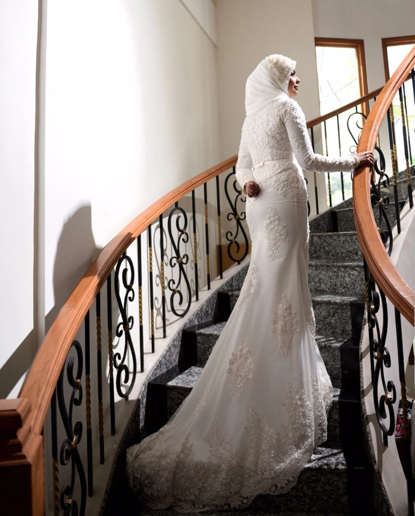 Modest wedding dress muslim wedding gown wedding dress bridal gowns 2022