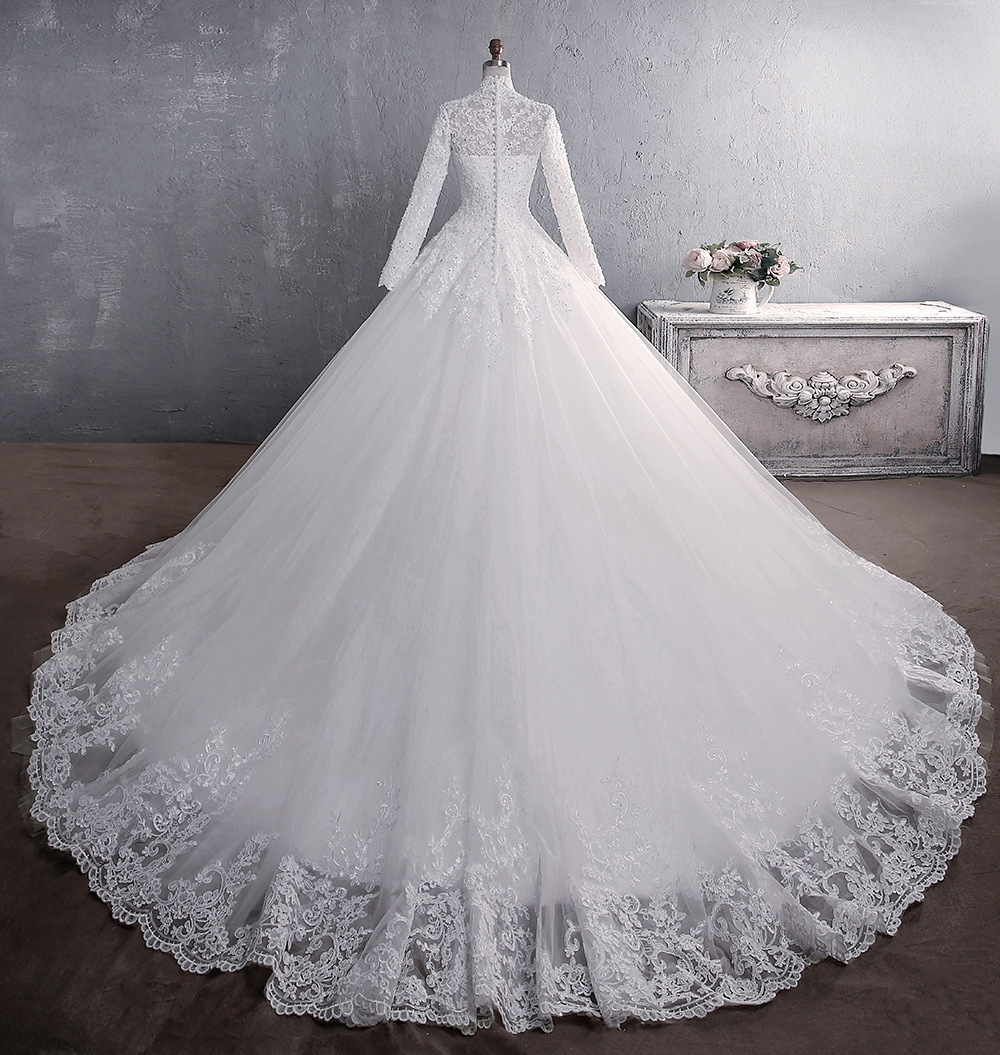 Modest wedding dress muslim wedding gown wedding dress bridal gowns 2022