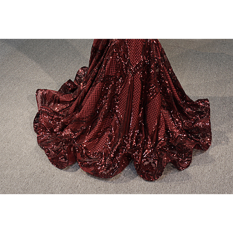 Luxury Mermaid Evening Dress Sleeveless Sequin Wedding Dress Prom Dresses