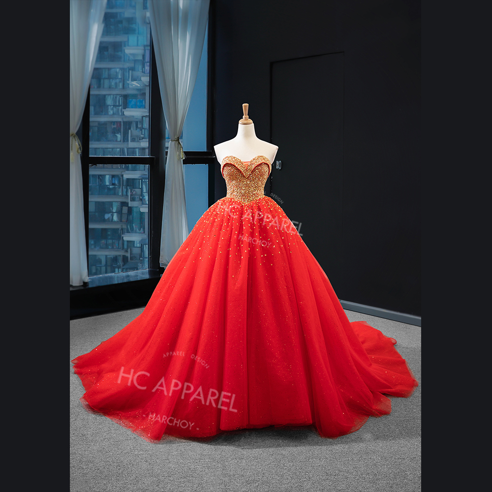Foreign trade poncho dress 2022 bridal dance one shoulder red dream trailing wedding dress women Ama