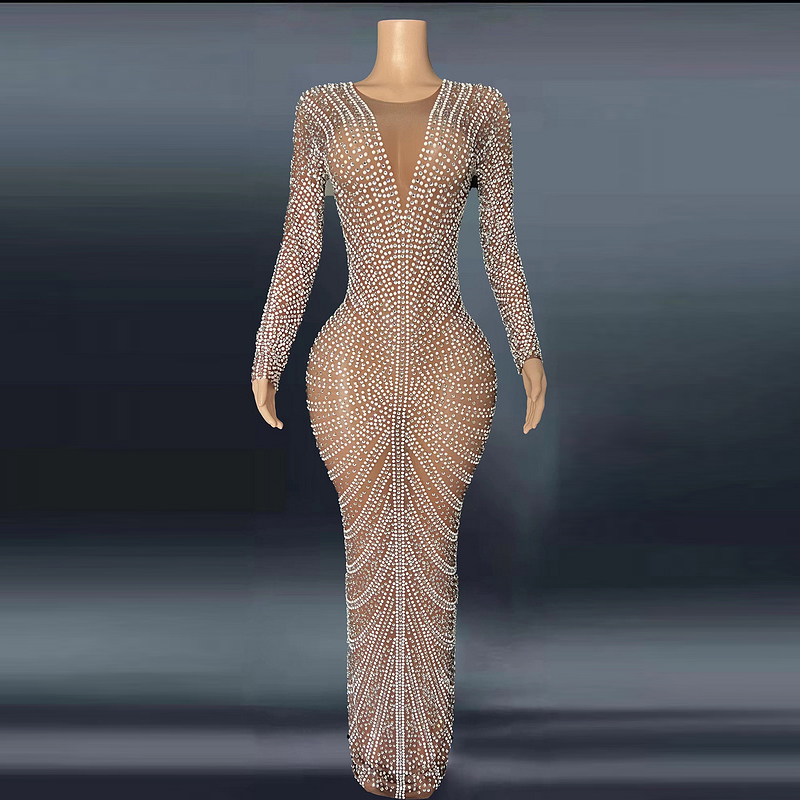 Novance Y2085-D Evening Dresses 2022 Elegant Sparkly Rjinestones Black Cocktail Dress Women Sexy Bac