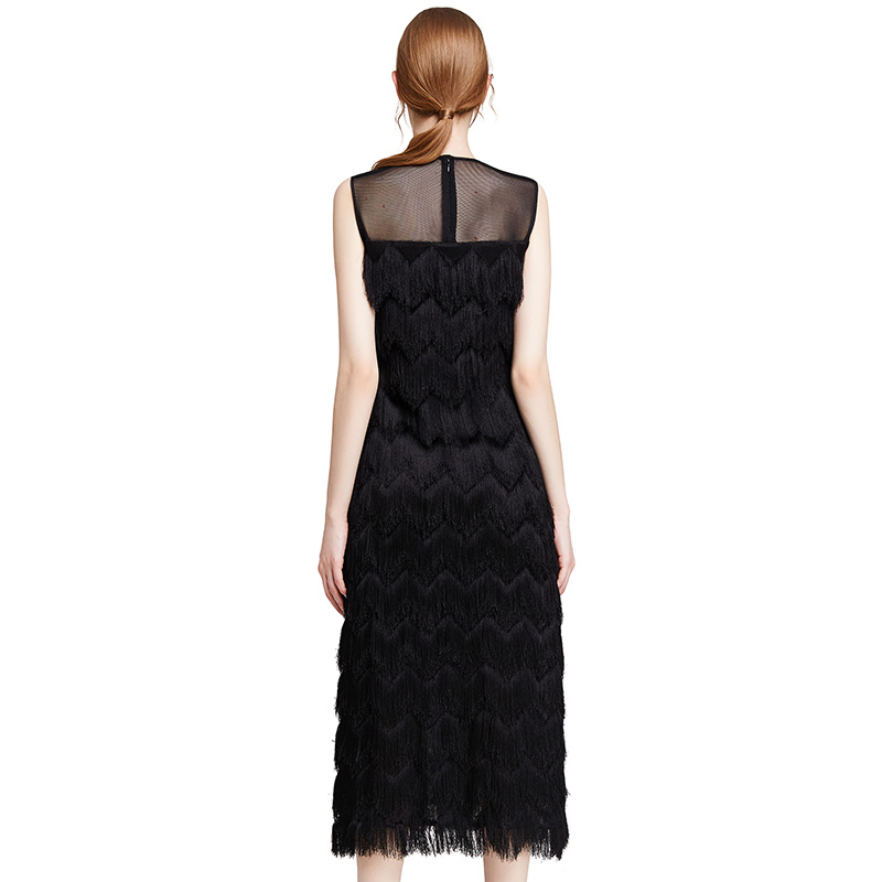 D003 Tassel maxi dress elegant prom gowns wedding Bridesmaid evening Cocktail dresses women