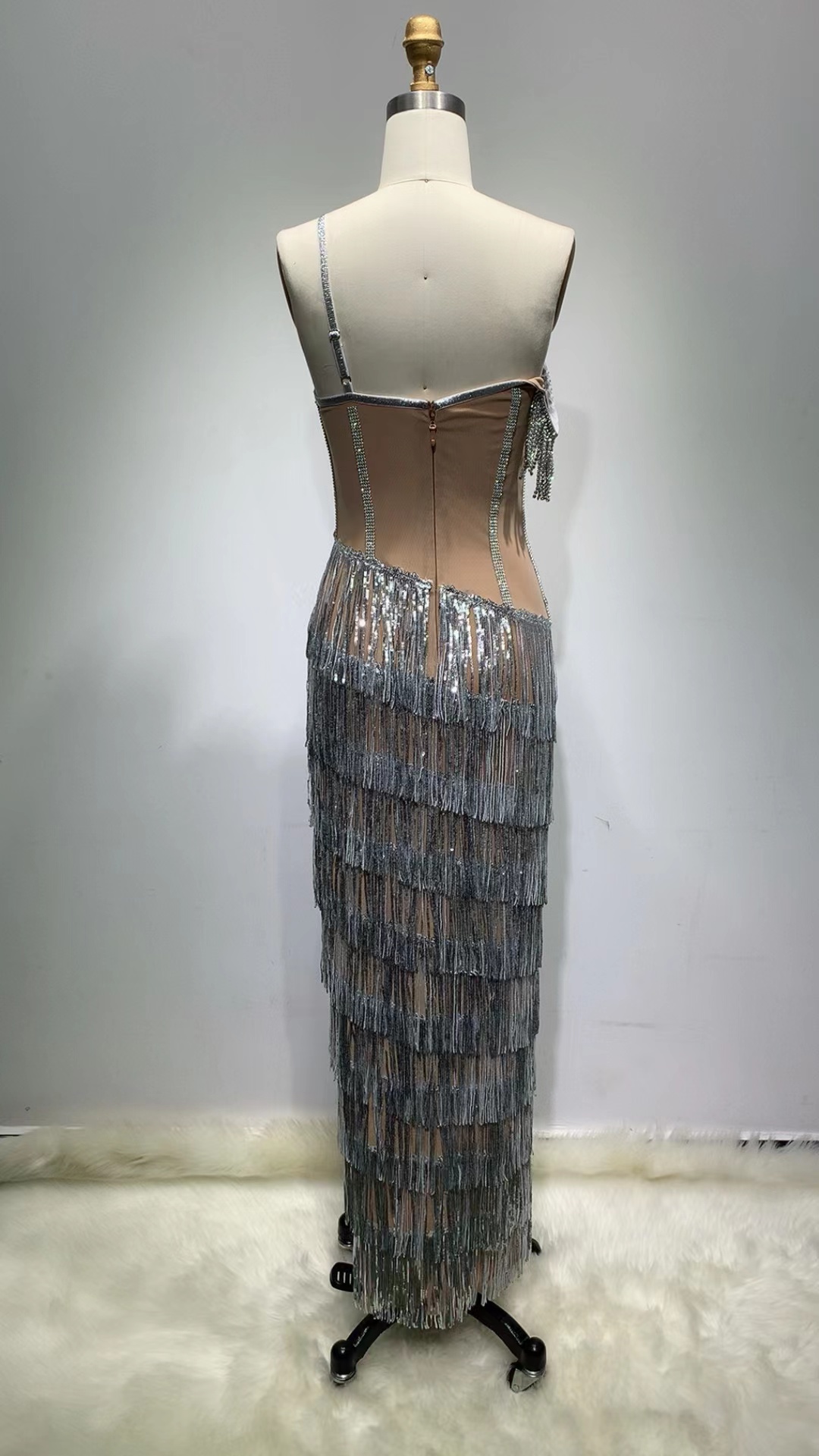 ED2326 Luxury Evening Dresses Women Diamond Rhinestones Glitters Cyrstal Sequin Evening Gown For Wom
