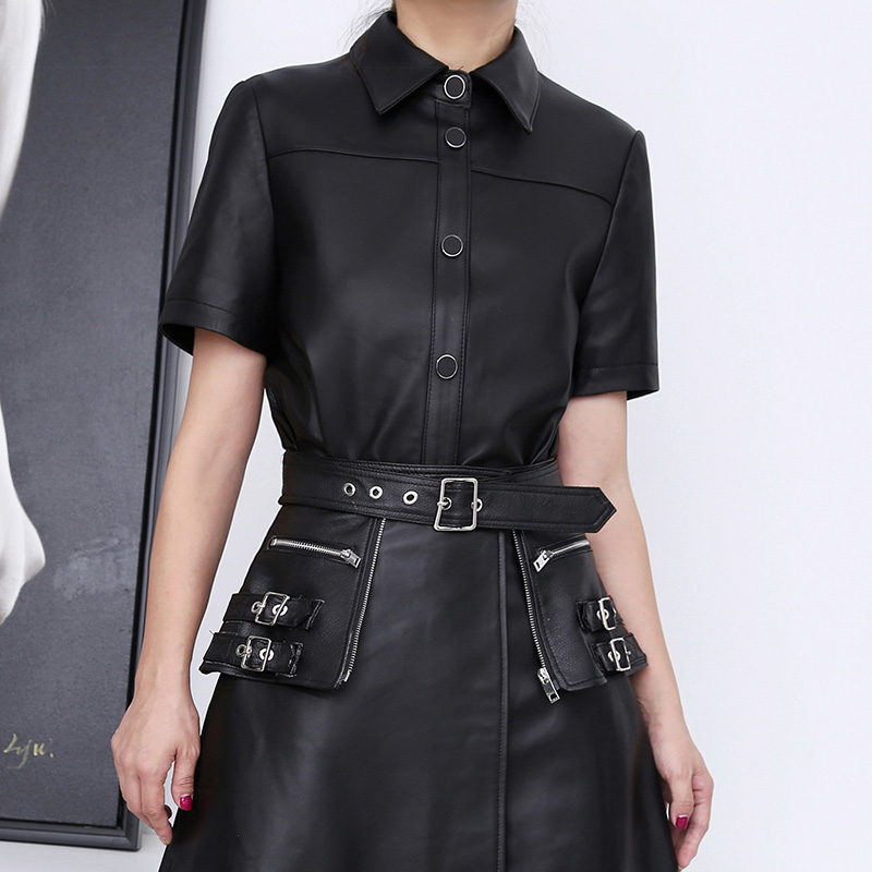 Spring Summer Leather Jacket for Woman Custom Leather Jackets Motorbike