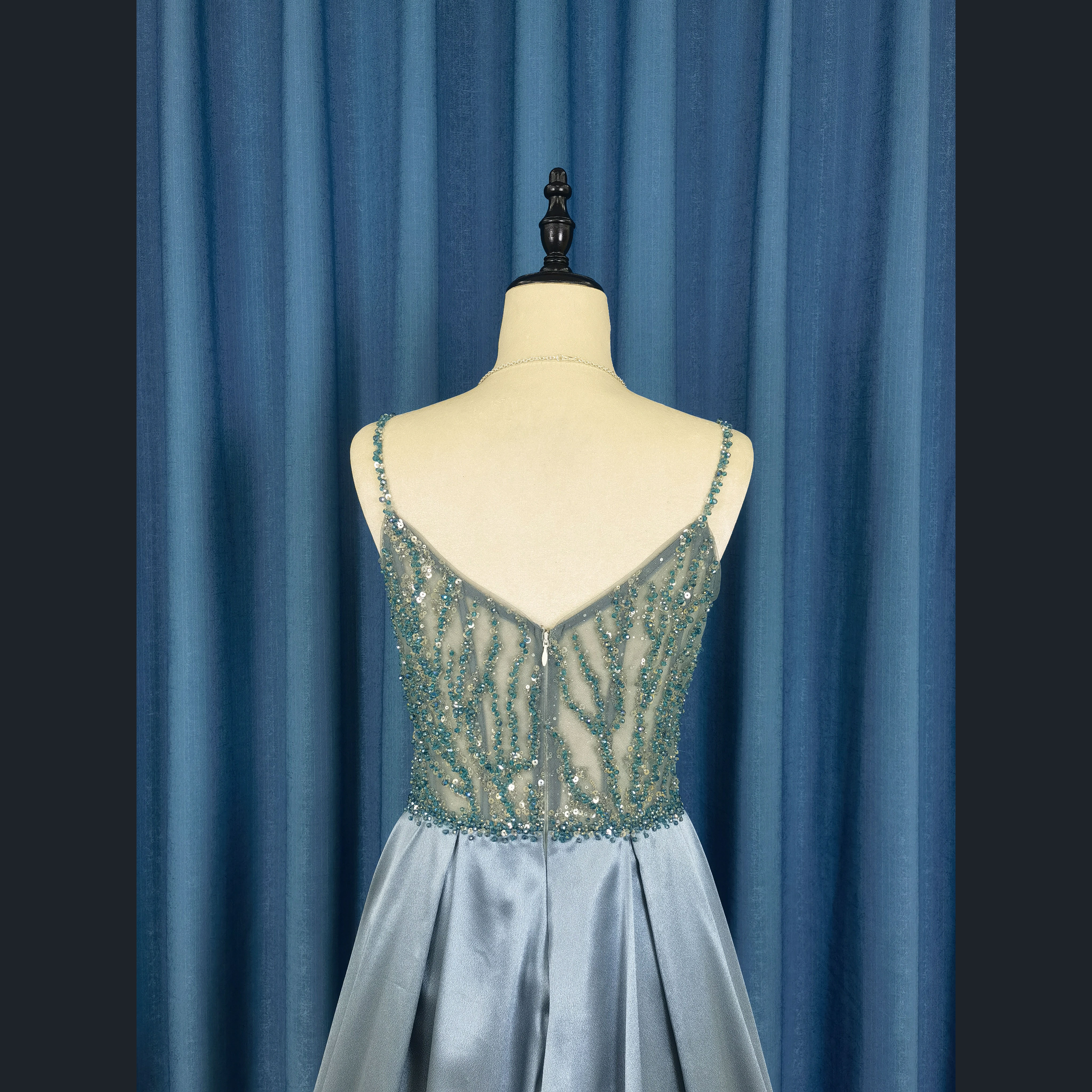 New Design 2022 Luxury Lace Strap Sexy Prom Dinner Dress Plus Size Elegant Women Evening Dress