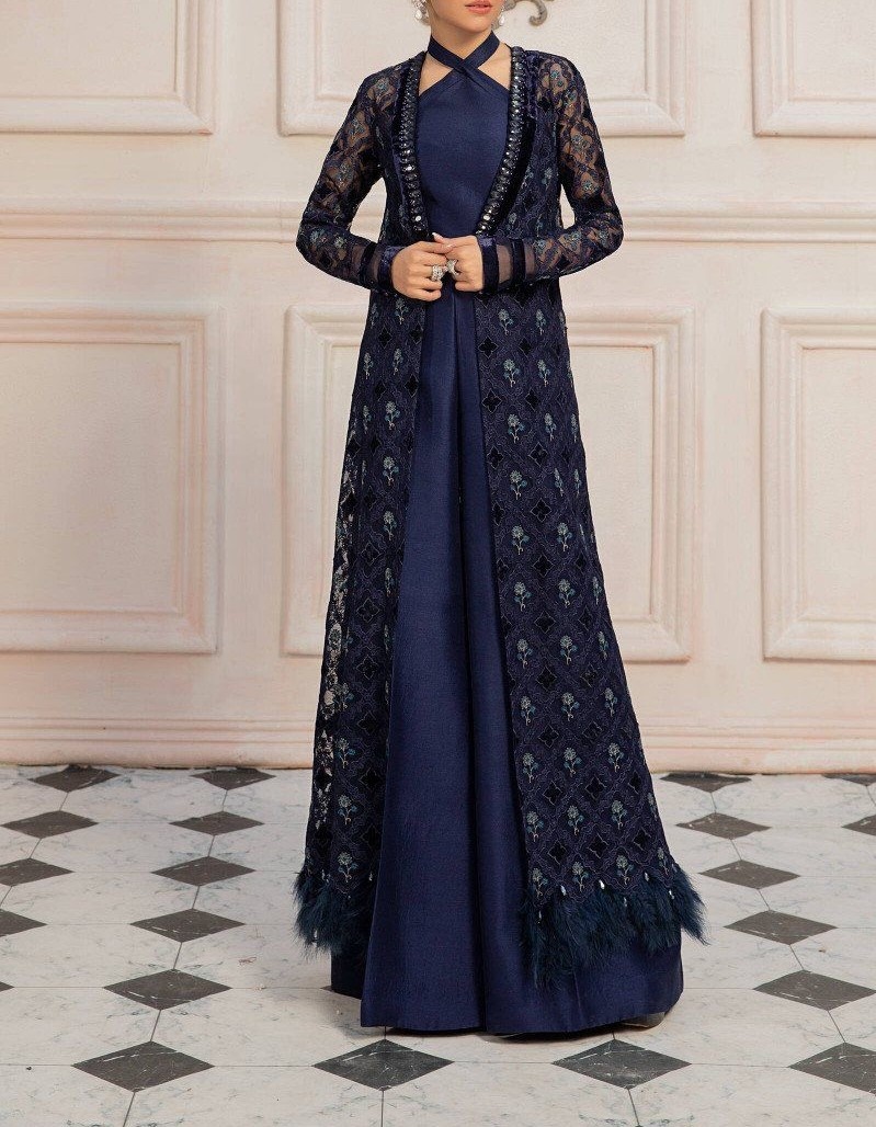 Pakistani Indian Wedding Embroidery Clothes  Chiffon Collection Eid Style Suit Latest Salwar Kameez 
