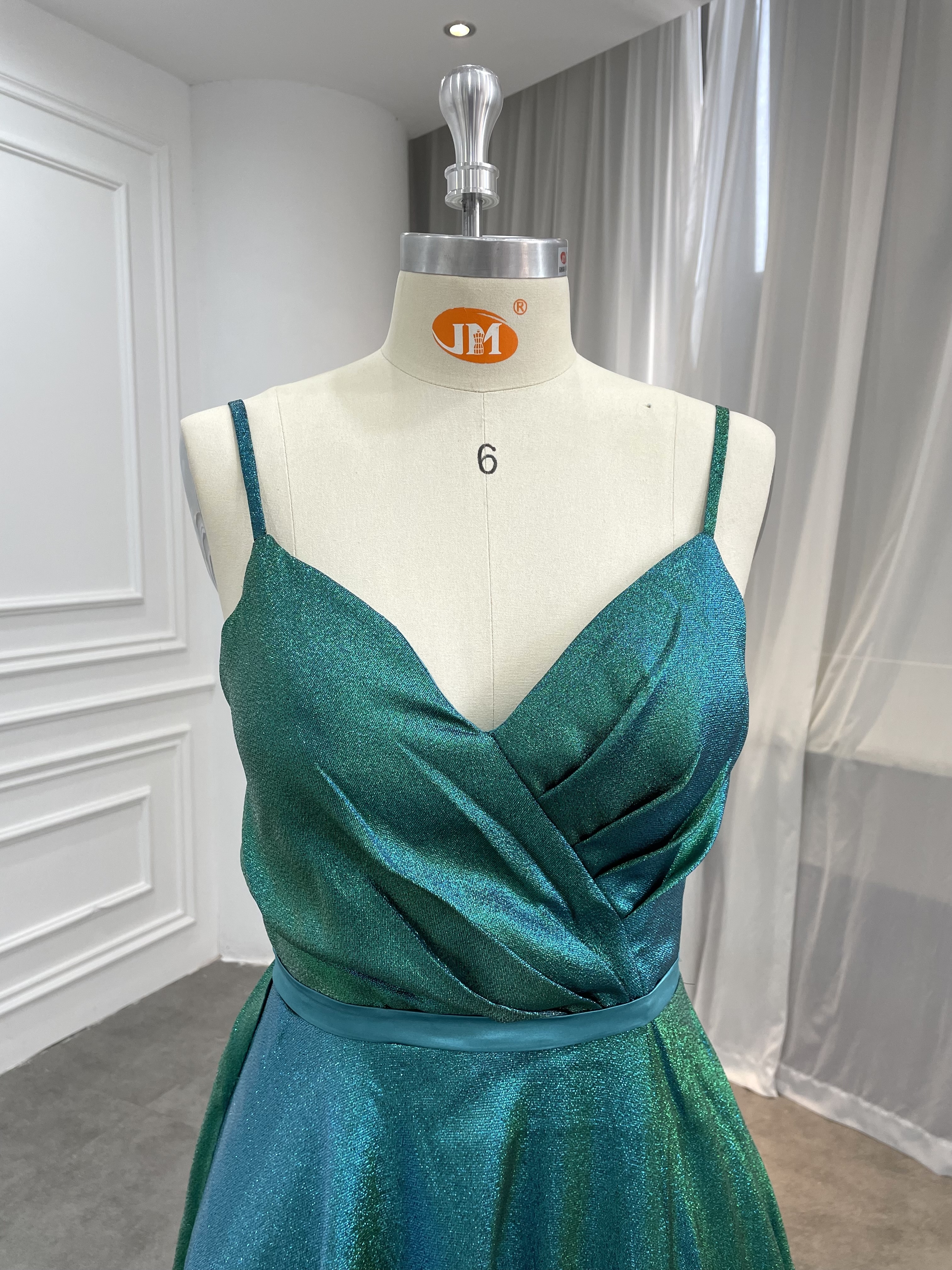 New Design V-neck Sequin Wedding Dress Women Dinner Dress Luxury Evening Night Party Dress Formal