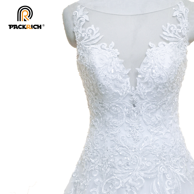 China taobao beach white European lace bride bridal gown cathedral mermaid gown luxury muslim plus s