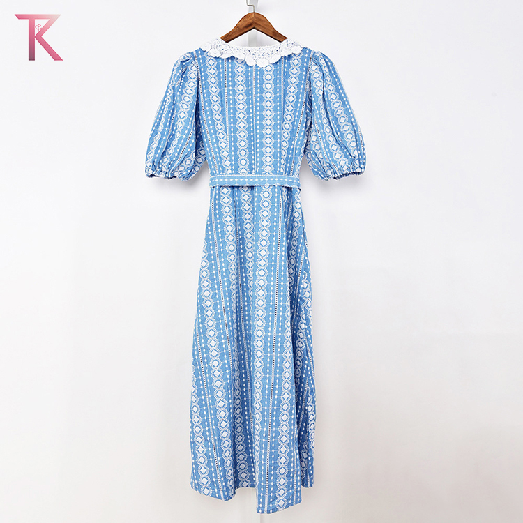 Fall 2022 V-Neck Contrast Patchwork Panel Fashion Women's Skinny Office Striped Dress
