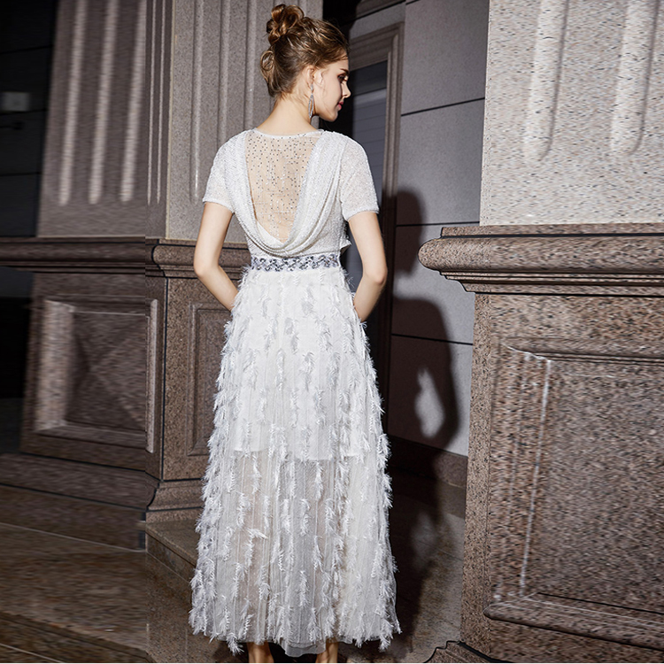 New Arrival Cocktail Sequin Party Dress Women Sexy Elegant Party Dress
