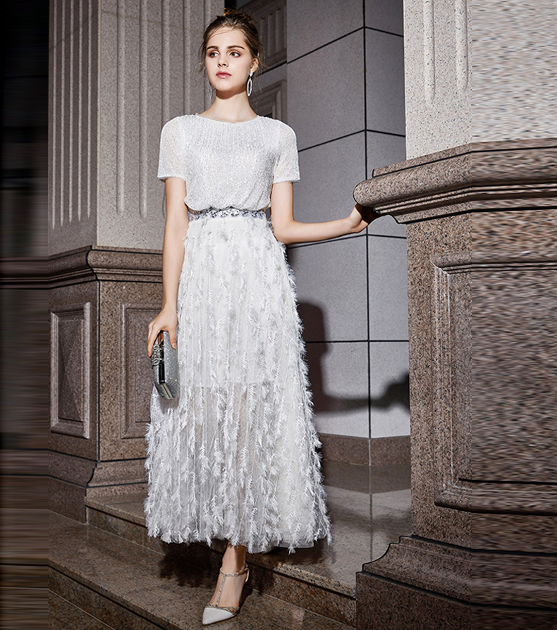 New Arrival Cocktail Sequin Party Dress Women Sexy Elegant Party Dress
