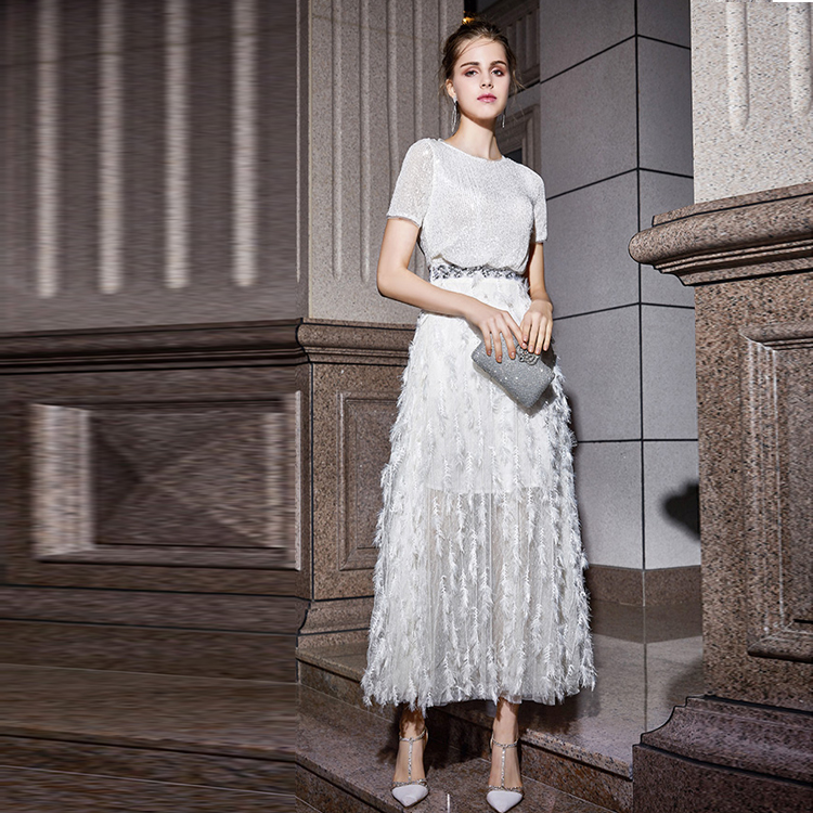 New Arrival Cocktail Sequin Party Dress Women Sexy Elegant Party Dress