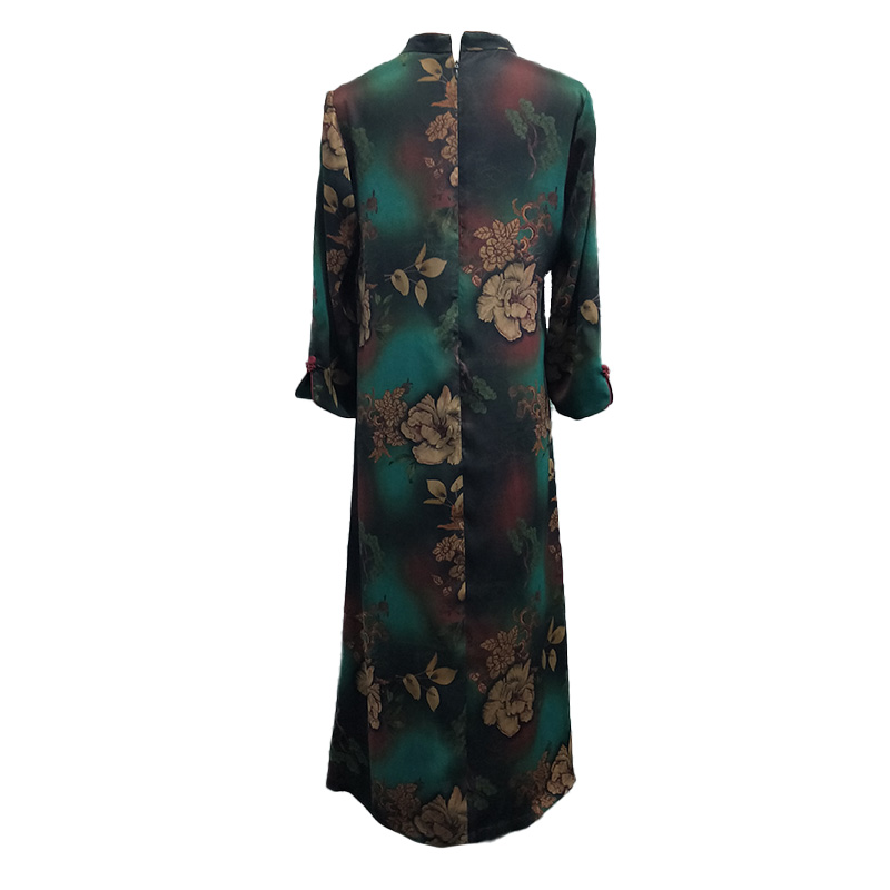 2021 Summer Women Casual Plus Size Long Floral Sil